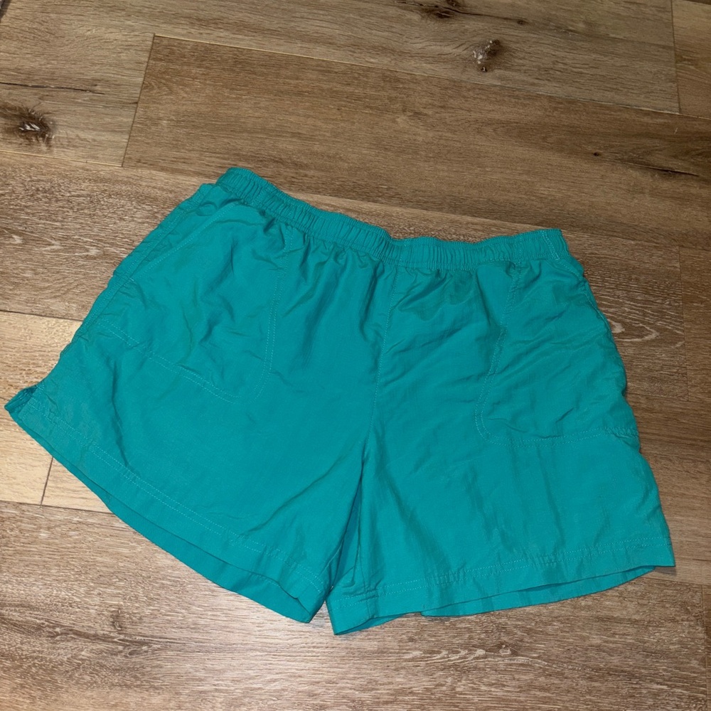 Columbia Teal Nylon Hiking Shorts – Size L, Lightweight